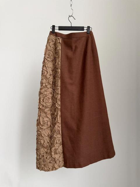Comme Des Garçons Comme Des Garcons Rei Kawakubo 2000 Tricot line rose patchwork skirt