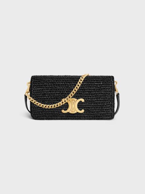 CELINE MULTIPOCHETTE IN RAFFIA