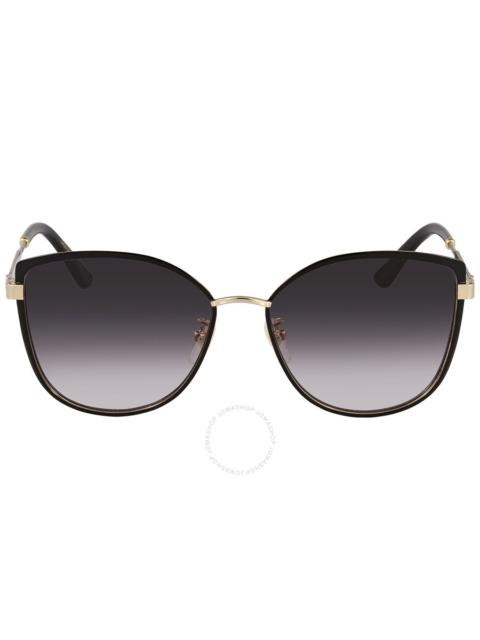 GUCCI Gucci Grey Gradient Cat Eye Ladies Sunglasses GG0589SK 001 57