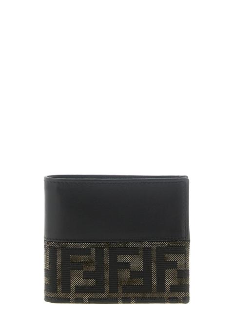 FENDI Fendi Men Two-Color Ff Jacquard Wallet