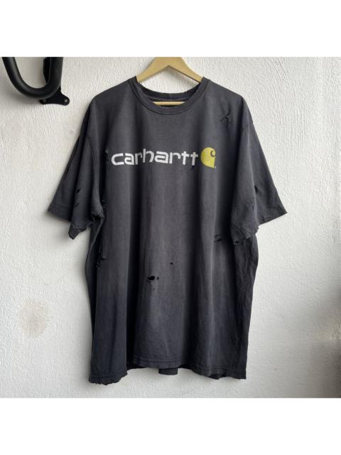 Carhartt DISTRESSED FADED CARHARTT DETROIT RIPPED TSHIRT