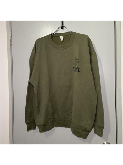 Other Designers Vintage 90's Usmc Marines Green Sweatshirt XLarge