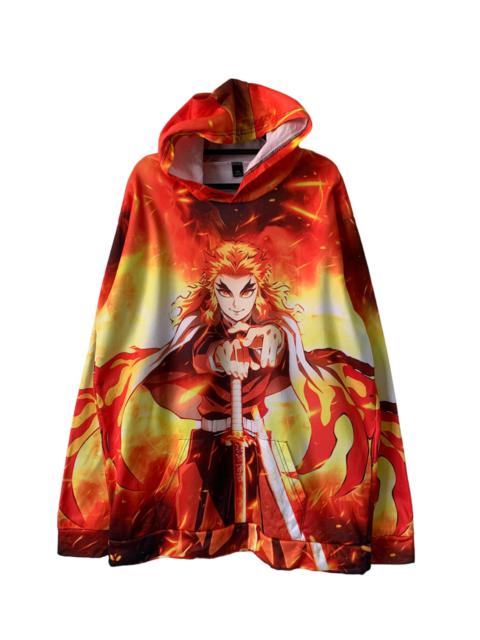 Other Designers Rengoku Hashira Anime Kimetsu No Yaiba Hoodie Full Printed