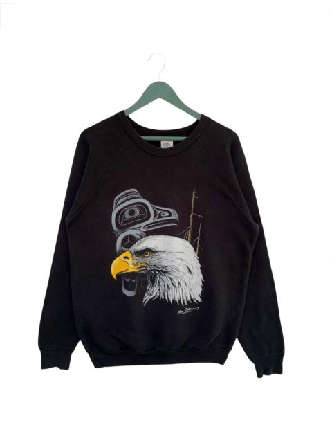 Other Designers Fruit Of The Loom - Vintage 90s Sue Coleman Eagles Paiting Sweatshirts