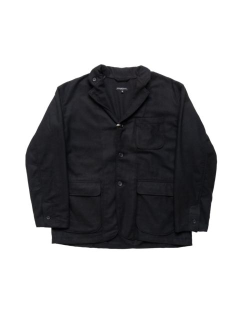 Loiter Jacket Solid Poly Wool Flannel - Black