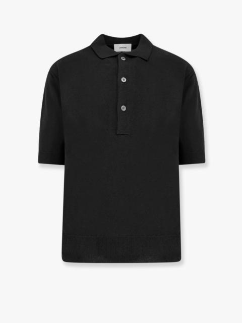 Lardini Viscose And Cotton Knit Polo Shirt