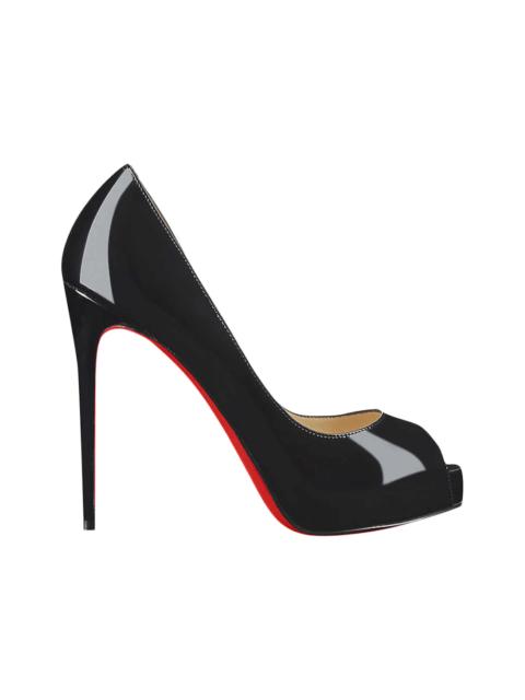 Christian Louboutin Christian Louboutin New Very Prive 120 Pump Black Patent Leather