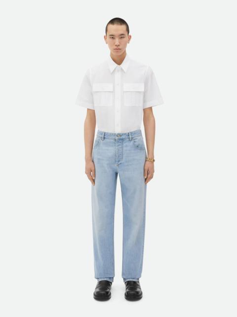 Bottega Veneta Straight Leg Light-Bleached Denim
