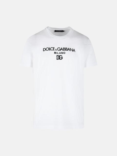 Dolce & Gabbana WHITE COTTON T-SHIRT