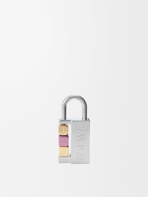 Loewe Padlock charm in brass