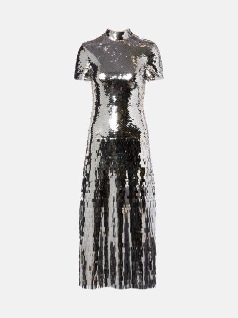 self-portrait Sequined midi dress