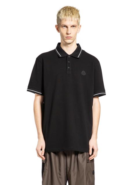 Moncler Logo Patch Cotton Polo Shirt