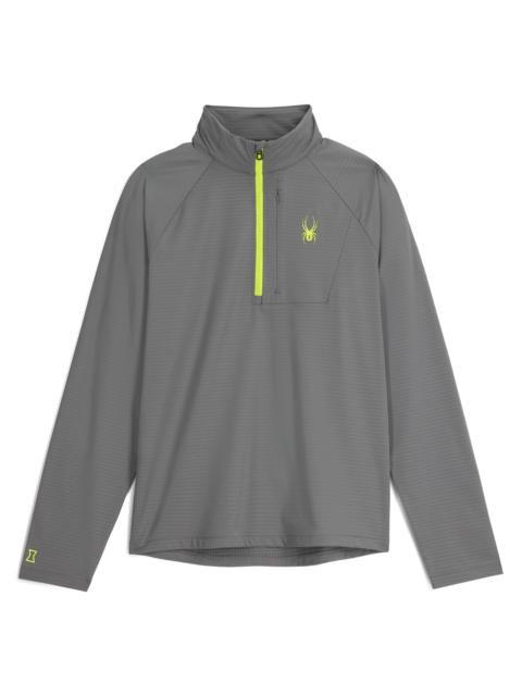 SPYDER Mens Gridweb Half Zip Jacket - Storm