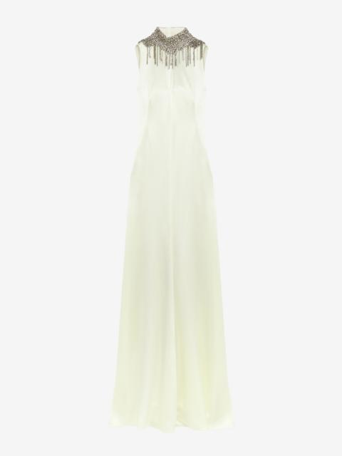 Alexander McQueen Chain Mail Embroidery Evening Dress