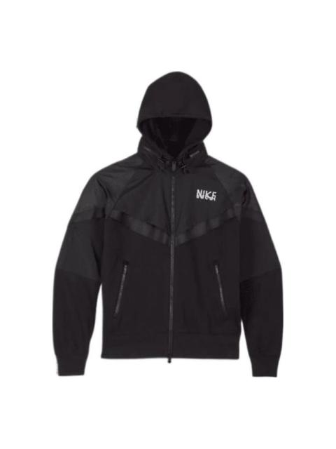 Nike Nike x sacai Full-Zip Hoodie 'Black' DQ9030-010