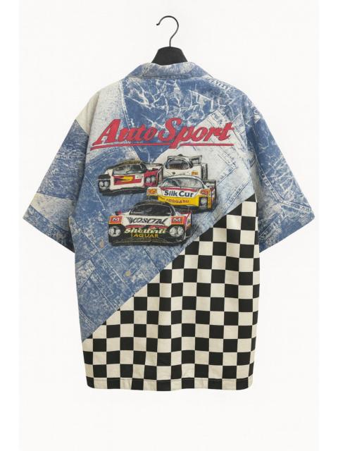Other Designers Vintage - VTG Avantace Auto Sport Racing Jacket Kimono Motorsports