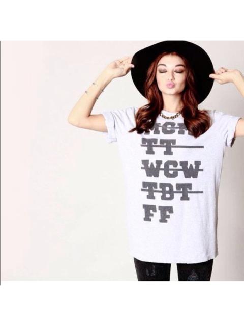 Other Designers LF Distressed Social Media Graphic Tee