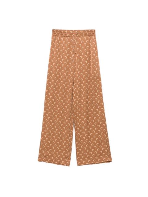 moon-jacquard satin trousers