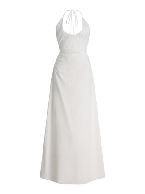 SIR. Martina Cotton Maxi Dress white