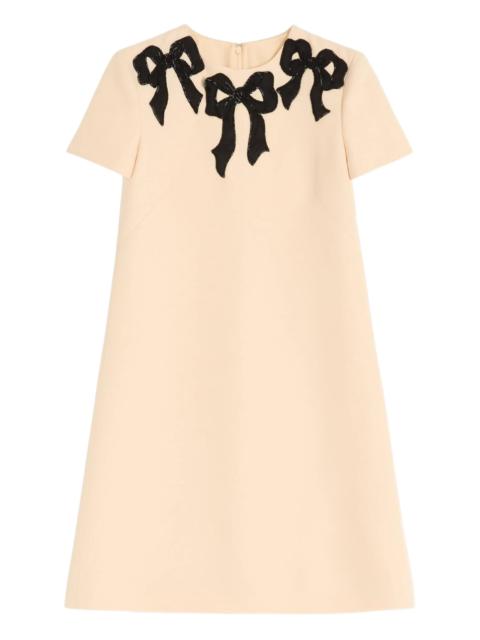 Valentino bow-embroidered dress