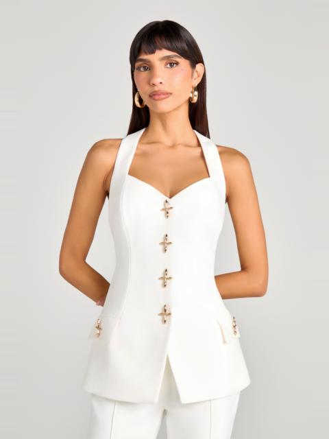 NADINE MERABI Zoe White Waistcoat