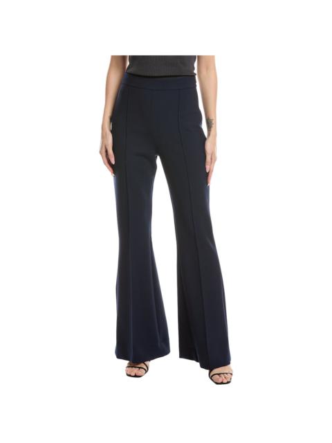 Oscar de la Renta Oscar de la Renta Side Zip Flare Stretch Wool-Blend Pant