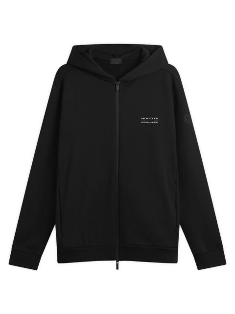 Moncler Moncler Stripe Logo Zip Up Hoodie