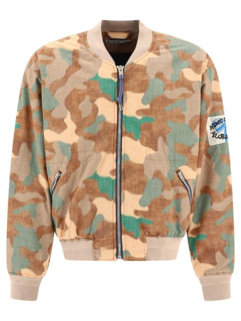 Acne Studios Bomber Jacket With Camouflage Print