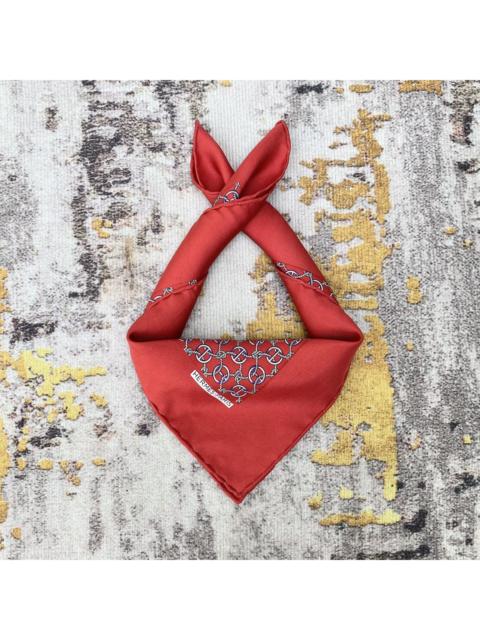 Hermès Hermès Red Silk Gavroche Pocket Square or Neckerchief
