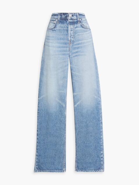 rag & bone Miramar denim-effect cotton-terry pants