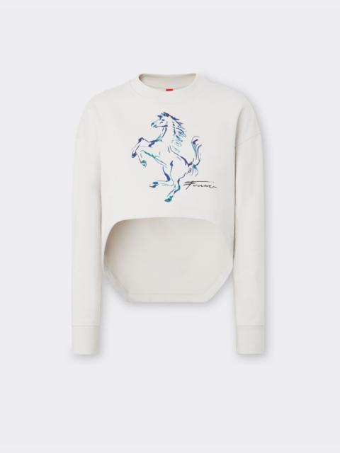 Ferrari Sweatshirt with Prancing Horse graphic