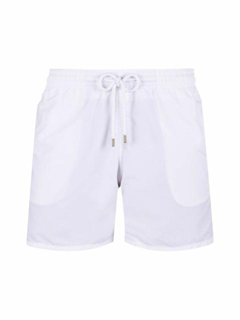 Vilebrequin Vilebrequin Men's Solid Recycled Polyamide Swim Shorts in Blanc at Nordstrom