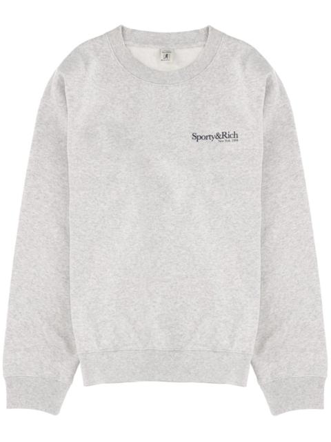 Sporty & Rich COTTON SWEATSHIRT WITH LOGO