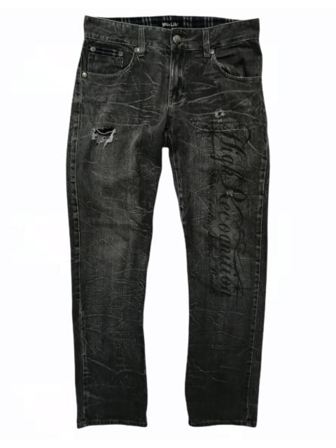 Other Designers Distressed Denim - Wild Life Skullbones Distressed Jeans