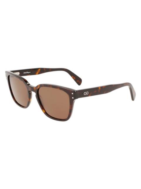 FERRAGAMO Ferragamo Brown Square Men's Sunglasses SF1040SCP 240 55