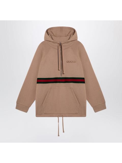 GUCCI Gucci Beige Sweatshirt With Web Ribbon Women