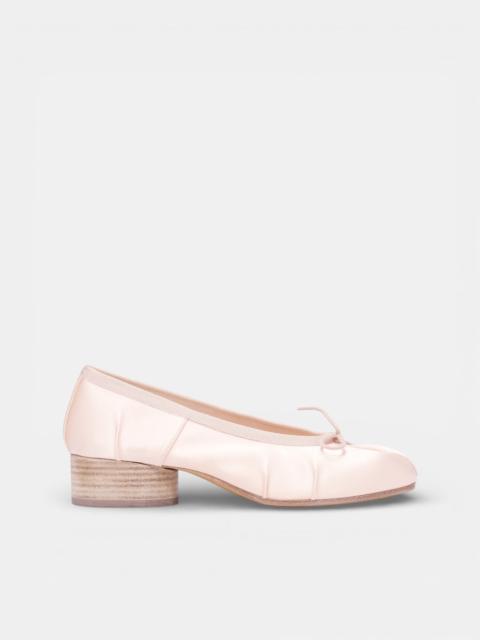 Maison Margiela White Satin Tabi Ballerina Shoes