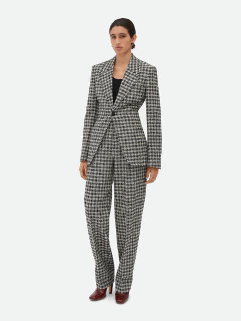 Bottega Veneta Boucle Gingham Wool Jacket