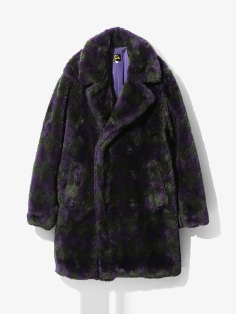 NEEDLES NEEDLES PEA COAT (GREEN/PURPLE)