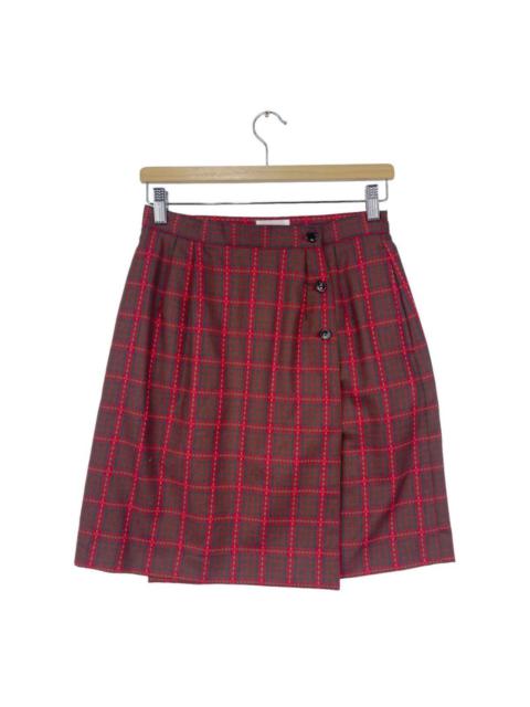 Balenciaga Checked Mini Skirt