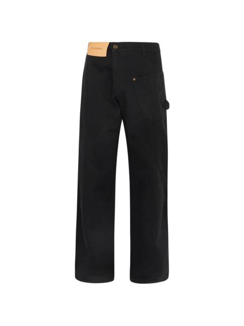 J.W. ANDERSON - Jw Anderson Black Denim - Wide-Leg Jeans Men