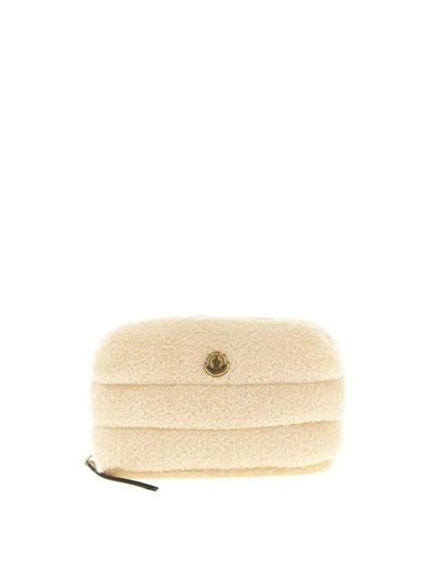 Moncler MONCLER Caradoc Ivory Teddy Vanity Bag New