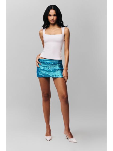 GUIZIO LOW RISE PAILLETTE SKIRT
