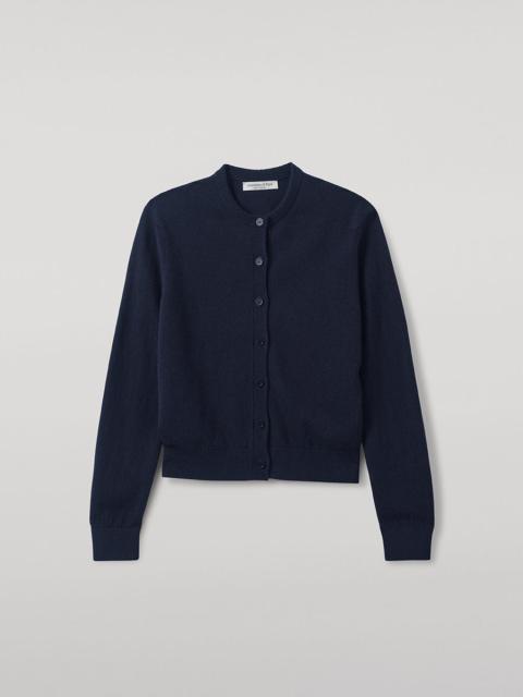 Johnstons of Elgin Classic Cashmere Navy Cardigan