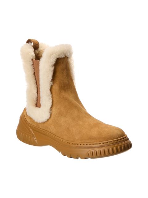 Dior Dior D-Racer Suede & Shearling Boot