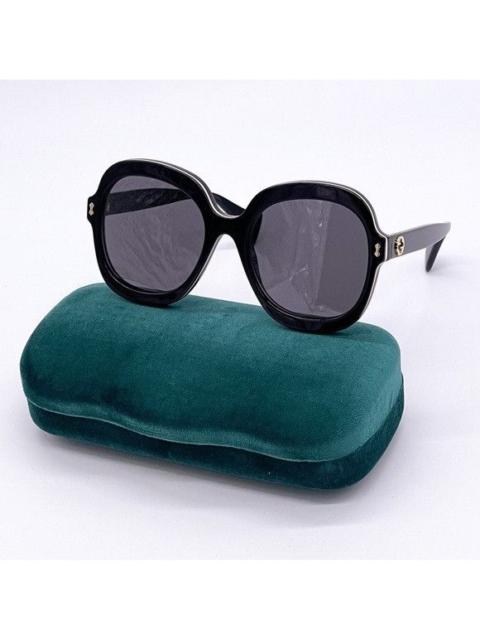 GUCCI NEW GUCCI GG1240S 001 BLACK OVERSIZED ROUND WOMEN SUNGLASSES