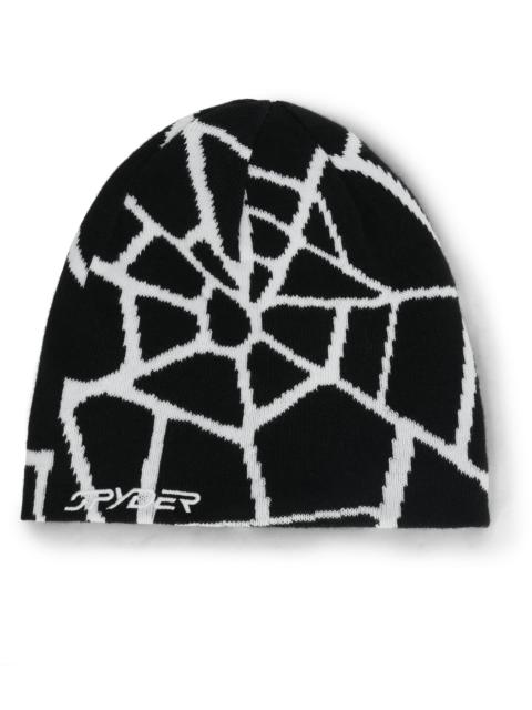 SPYDER Mens Reversible Web Beanie - White