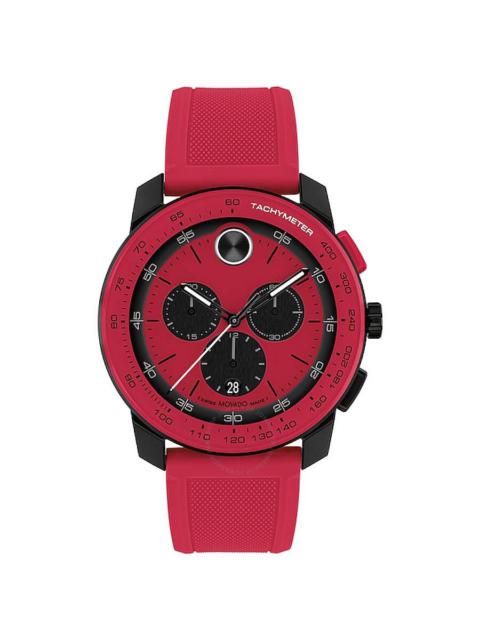 Movado - Movado Bold TR90 Chronograph Quartz Red Dial Men's Watch 3601215