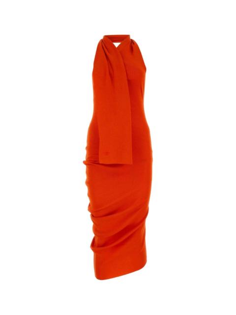 FENDI Fendi Women Orange Cotton Blend Dress