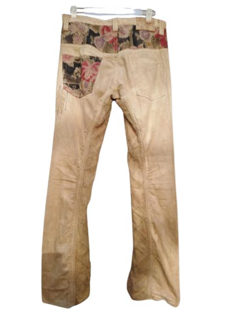 Other Designers Mizra Jeans Kyoto - MIZRA Deconstructed Patchwork Floral Boro Sashiko Japanese